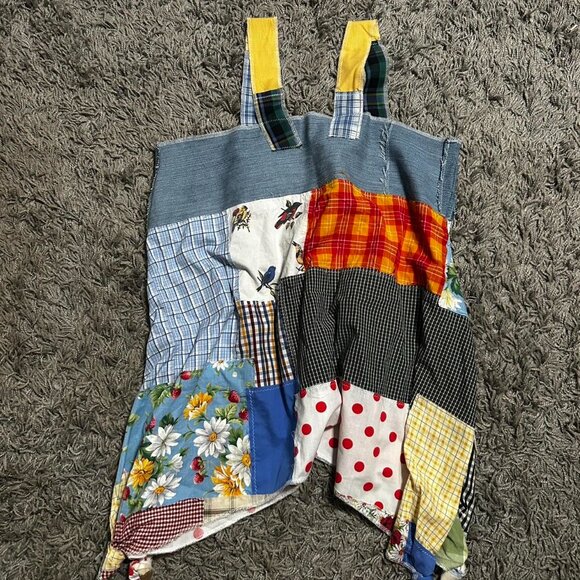 Patch Work Custom Babydoll Dress Size L - Picture 2 of 4